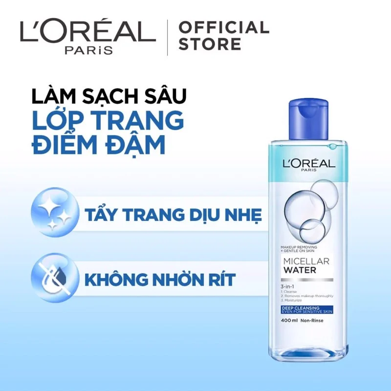 Đánh giá L'Oréal 3 in 1 Deep Cleansing